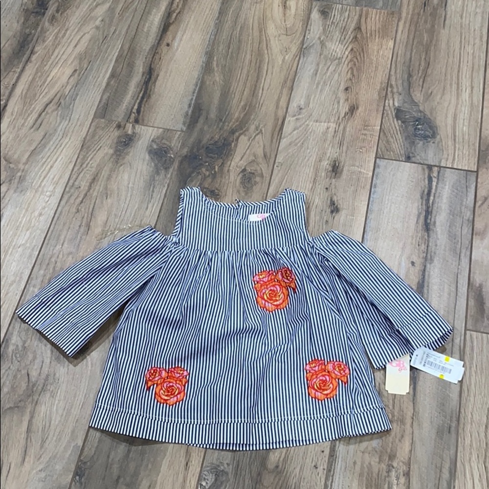 NWT GB Girls open shoulder top.